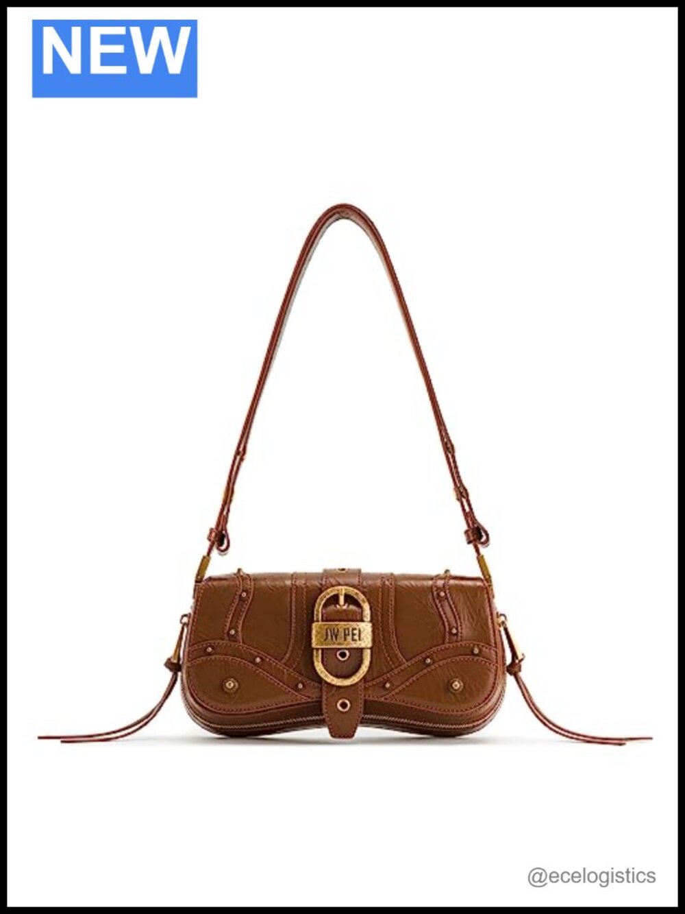 Vegan Leather Shoulder Bag Sling Adjustable Strap